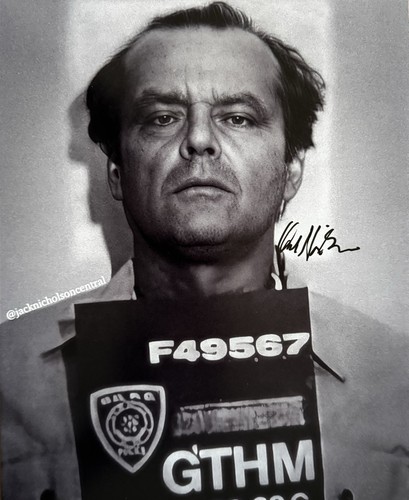 Jack nicholson signed 8x10 - signed,