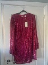 Monsoon Pink Sequin Long