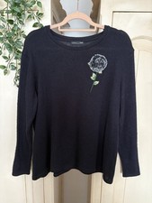 Zara Size L 12/14 Black Fine