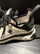 Chanel Trainers Black White 39