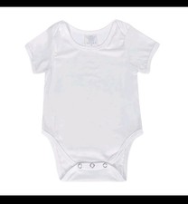 Plain White Baby Grows 3-6