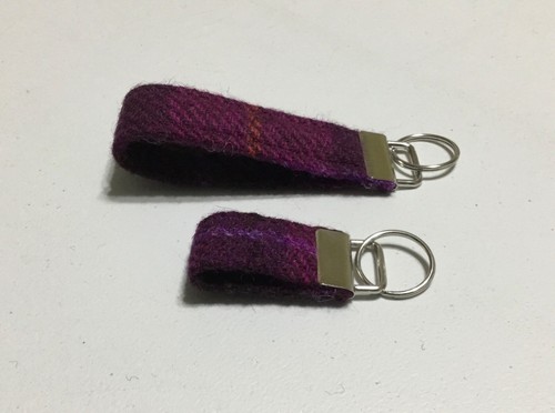 Handmade harris tweed - tweed, keyrings