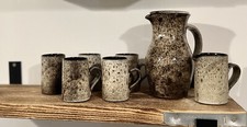 Woburn Pottery Set - 5 Mugs - 1 Jug - 1 Pitcher