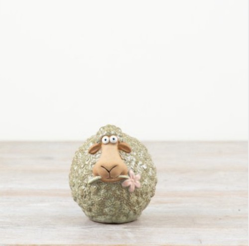 Small ceramic sheep with - sheep,