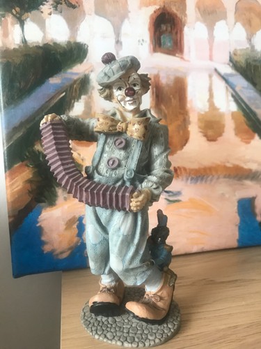Clown resin figurine won - clown,