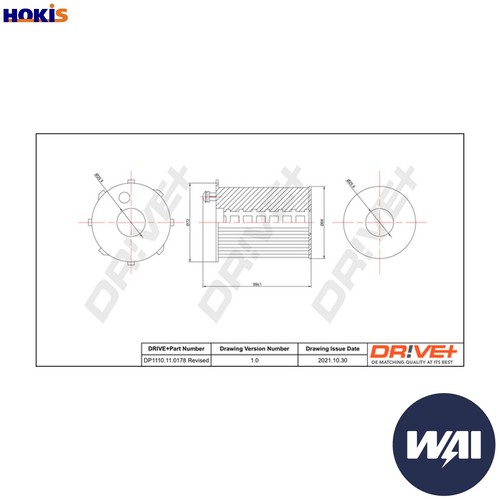 Oil filter dp1110 0178 - oil,