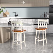 2X Swivel Dining Bar Stool
