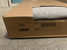 IKEA KIVIK Cover for 1-seat sofa-bed, Tibbleby beige/grey