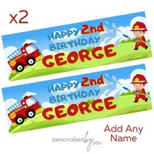 2x Personalised FIRE ENGINE
