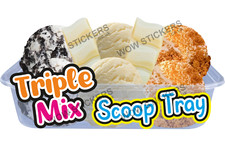 ice cream van sticker Triple