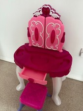 Kids Glamour Mirror Vanity Dressing Table Children Play Set