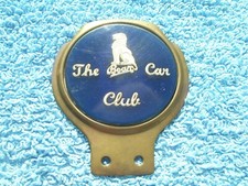 VINTAGE 1960s BEAN CAR CLUB BUMPER BAR BADGE~PRE WAR TRUCK/BUS MOTOR LION EMBLEM