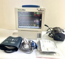 WELCH ALLYN PROPAQ CS 244 VITAL SIGNS MONITOR PRINTER + SpO2 NIBP NEW ECG LEADS