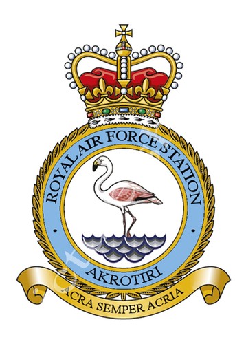 Raf station badge metal - on, a