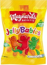 Maynards Bassetts Jelly Babies, Fruity & Chewy Classic Sweets, 165 g (Pack of 1)
