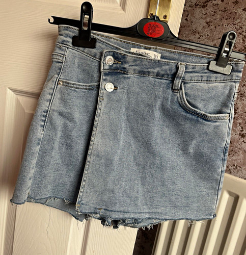 Laulia blue cotton denim skort - laulia,