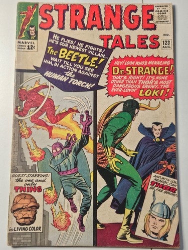 Strange tales 123 5 0 - strange, vg/fn