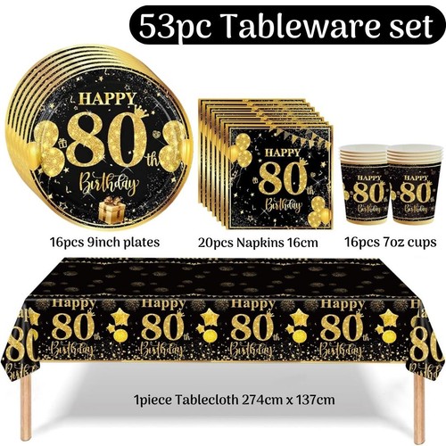 80th birthday decorations - 80th,
