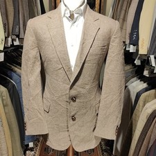 Vintage Mens 44R Tweed Biscuit