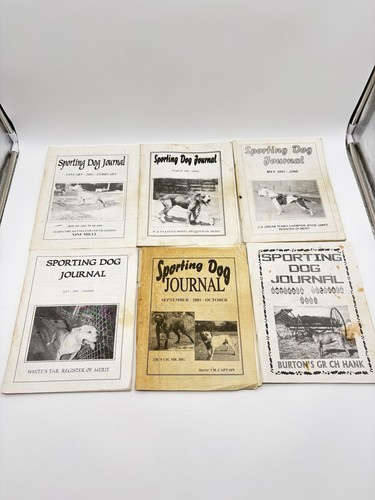 Sporting dog journal 2001 lot - dog,