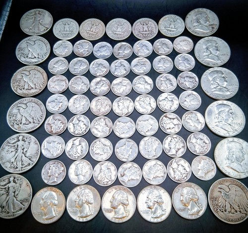 Junk silver coins 1 face - silver,