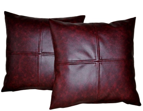 Oxblood check faux leather - oxblood,