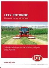 Lely Rotonde Universal Rotary Windrower c2008-09 UK Market Foldout Brochure