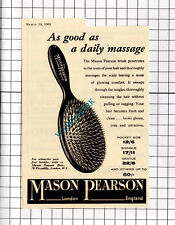 Mason Pearson London Small ADVERT - 1961  Cutting