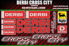 Derbi Cross City stickers