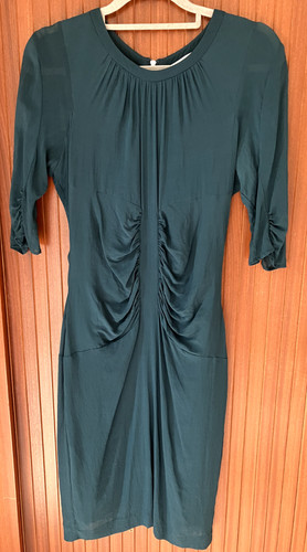 Whistles teal stretch silk - teal,