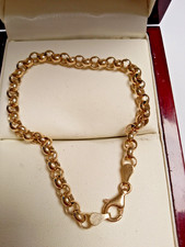 9ct gold belcher - belcher, bracelet