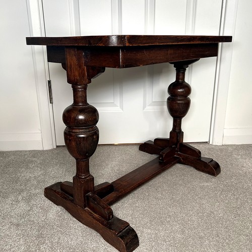 Vintage oak trestle refectory - oak,