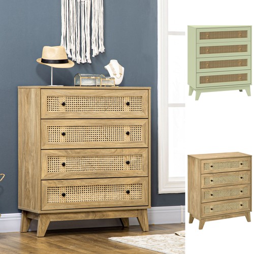 Rattan chest drawers - of,