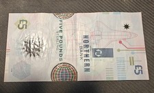 Northern Bank Polymer Plastic £5 Note 8th October 1999