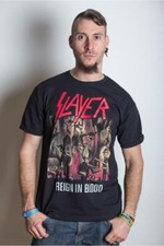 Official Slayer T Shirt Reign in Blood Black Classic Rock Metal Band Tee Unisex