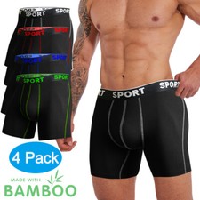 4 Pack Mens Bamboo Boxer