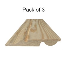 Pine Skirting Board Ogee/Torus Reversible 125mm x 25mm 2.4 & 3.0m Pack of 3