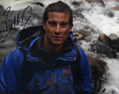 Bear grylls signed photograph - bear,