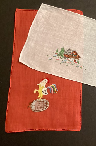 Set rooster madeira vtg - rooster,