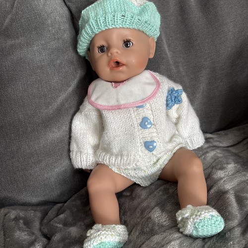 Zapf baby born boy doll - baby, brown