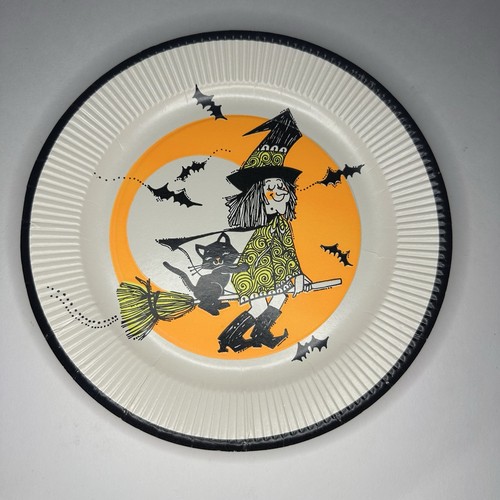 1970s halloween party plates - party,