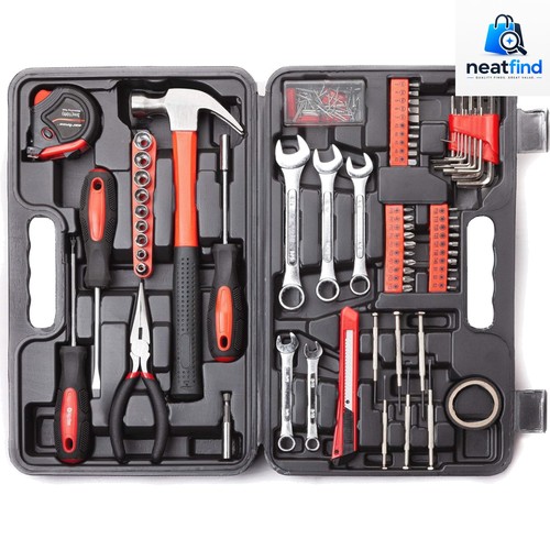 148 piece tool set with - set, red