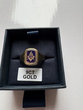9ct Gold Masonic Swivel Ring