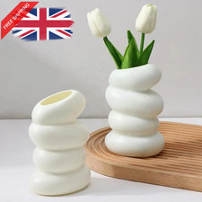 Nordic Spiral Vase White