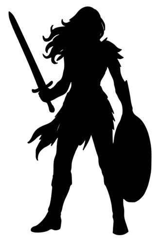 Warrior princess decal - princess,