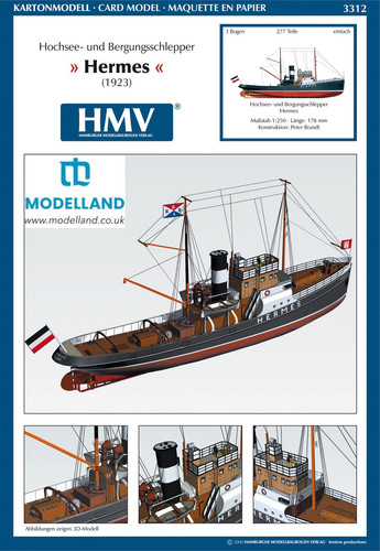 Motor tugboat hermes card - motor,