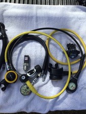 Diving Equipment Lot Regulators, Pressure Gauge, Aqua Lung, Mares, Oceanic