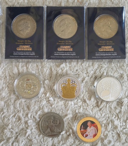 5 commemorative coins - 8,