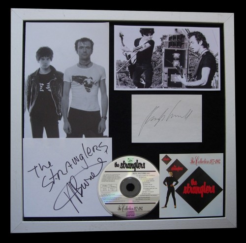 STRANGLERS+SIGNED+FRAMED+HEROE