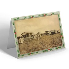 XMAS NOTELET - Vintage Lincolnshire Caravan Corner Duncannon Camp Ingoldmells b